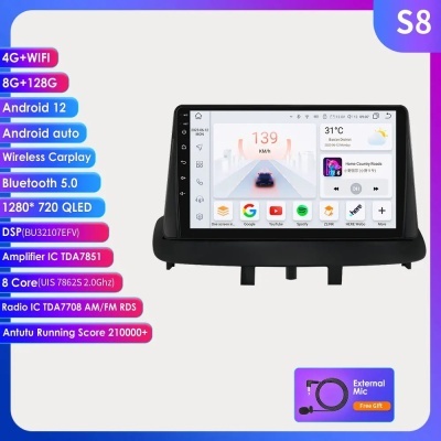 Radio Renault Megane 3 2008-2014 Unidade de Cabeça de Navegação GPS BT DSP RDS  Novidade Ultimo Modelo!