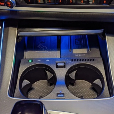 Carregador Telemovel Para Consola Central Sem Fio para BMW  X5, X5M, X6, X6M, X7, G05, G06, G07, 2019-2022, 15W
