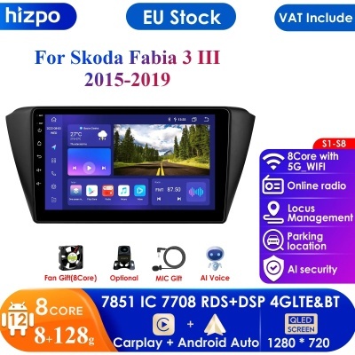 Radio Skoda Fabia 3 III, 2015, 2016, 2017, 2018, 2019, 4G, 9" Radio Skoda Fabia 3 III, 2015, 2016, 2017, 2018, 2019, 4G, 9"