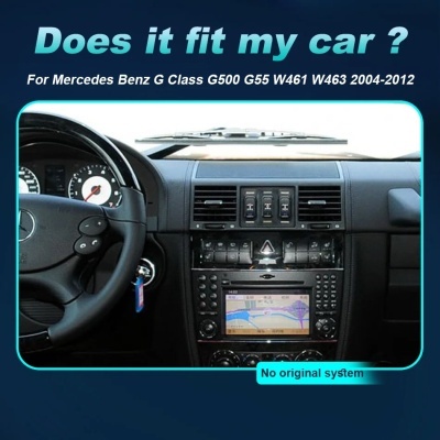 Radio Mercedes Benz Classe G, G500, G55, W461, W463, 2004-2012 Navegação GPS Sem Fio Carplay RDS WIFI 4G QLED