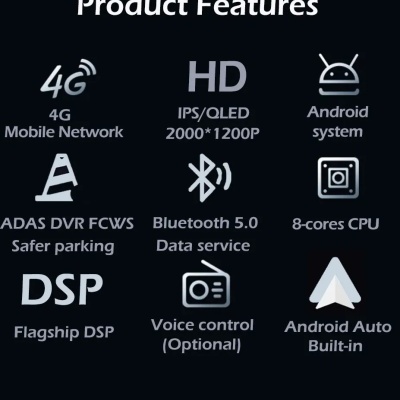 Radio Toyota Prius 20 2003-2009, Carplay, Auto Rádio Android, Navegação GPS, WiFi, 4G, DSP QLED