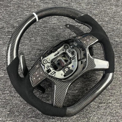 Volante  Mercedes classe G, G65, G63, AMG W463, ML63, GL550, GL63, W166 Em  Fibra  Carbono