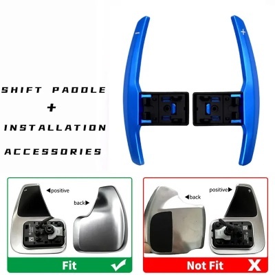 Extensão de  Patilhas Volante BMW M3, M4, M5, F10, F20, F30, F80, F48, F45, F02, i01, i12 , Paddle Shifter