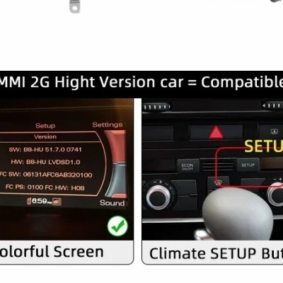 Radio Audi A6 C6, 4F, MMI, 2G, 3GAndroid 14, 8GB, 128GB, CarPlay GPS, DSP, WiFi, 2005-2009 Monitor 8.8Polgadas