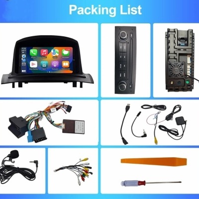 Radio Renault Megane 2 2002 - 2009 Multimídia Navegação GPS Sem Fio Carplay RDS WIFI 4G QLED