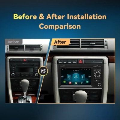 Radio Audi A4 B8 B6 B7 S4 B7 B6 RS4 B7 SEAT Exeo 7   Android 12 Carplay Sem Fio 8G 128G   Ultimo Modelo.