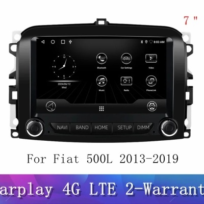 Radio Fiat 500 500c 500e abarth 2007-2019 Multimídia Navegação GPS Sem Fio Carplay RDS WIFI 4G QLED Radio Fiat 500 500c 500e abarth 2007-2019 Multimídia Navegação GPS Sem Fio Carplay RDS WIFI 4G QLED