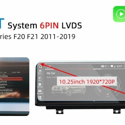 Radio BMW Série 1 Série 2 F20 F21 2011-2019 Navegação GPS Sem Fio Carplay RDS WIFI 4G QLED