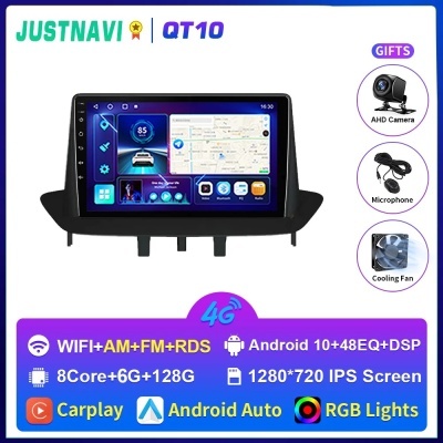 Radio Renault Megane 3 Fluence Samsung SM3 2008-2014 Android  , leitor de vídeo multimídia estéreo, DSP CarPlay, GPS Novo 2024