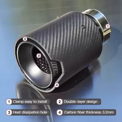 Ponteira Escape BMW  M Performance Carbono