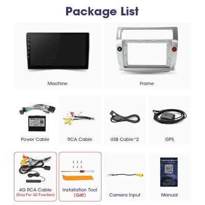 Radio  Citroen  C4  C-Triomphe  C-Quatre  2004-2009 Android 8core 128G