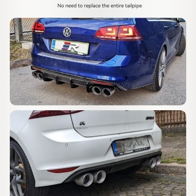 Ponteiras Escape Dupla Saida FULL INOX.  Acabamento Efeito Mate