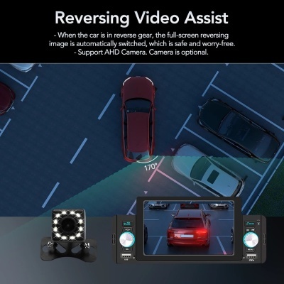 Radio Bluetooth Auto-rádio, 5 Polegadas, 1 Din, CarPlay, Android, Auto Multimídia MirrorLink, Receptor FM Universal Radio Bluetooth Auto-rádio, 5 Polegadas, 1 Din, CarPlay, Android, Auto Multimídia MirrorLink, Receptor FM Universal