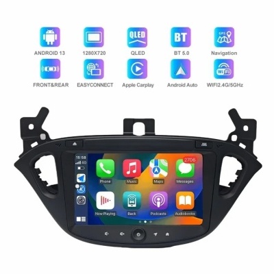 Radio Opel Adam 2013-2016, 2014-2019  Multimídia Navegação GPS Sem Fio Carplay RDS WIFI 4G QLED