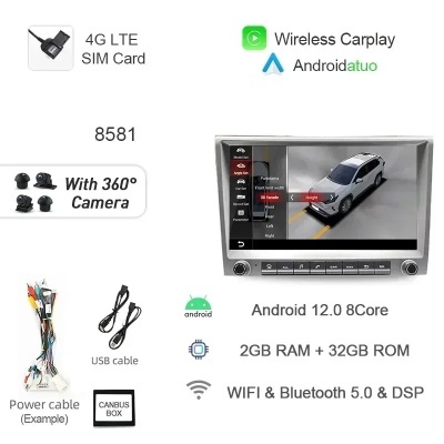 Radio Porsche Cayman 911, 987, Boxster 997, 7862, 720P Auto Android 12, 8G + 256G, navegação GPS, 4GB Carplay,  navegação GPS Radio Porsche Cayman 911, 987, Boxster 997, 7862, 720P Auto Android 12, 8G + 256G, navegação GPS, 4GB Carplay,  navegação GPS