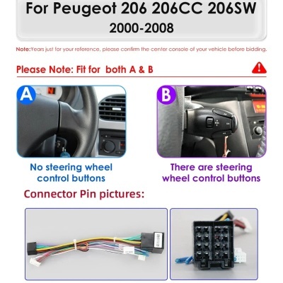 Radio  Peugeot 206, 206CC, 206SW, 2000-2008 Topo de Gama! 2024 Radio  Peugeot 206, 206CC, 206SW, 2000-2008 Topo de Gama! 2024