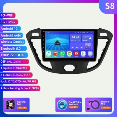 Radio Transit Tourneo Custom, 2013-2021 Android 12 ** Ultimo Modelo 2024