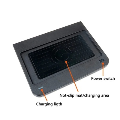 Carregador Telemovel Para Consola Central Sem Fio Audi Q5 SQ5 2016 2017 2018 2019