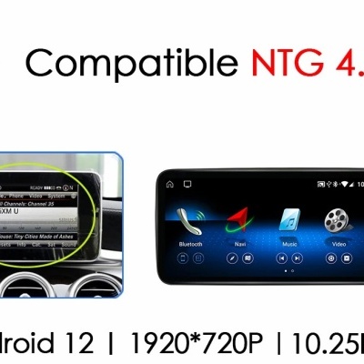 Radio Mercedes Benz GLA x156 2012-2018 Multimídia Navegação GPS Sem Fio Carplay RDS WIFI 4G QLED