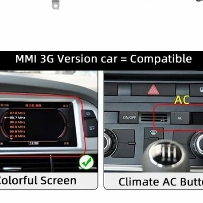 Radio Audi A6 C6, 4F, MMI, 2G, 3GAndroid 14, 8GB, 128GB, CarPlay GPS, DSP, WiFi, 2005-2009 Monitor 8.8Polgadas