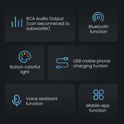 Leitor de MP3 Bluetooth Estéreo para Carro, Receptor FM, Música, USB, SD, Traço, Entrada AUX, 1 DIN, 60W x 4