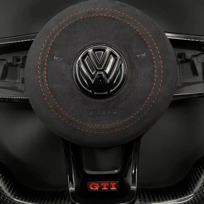 Volante VW Golf MK7 R GTI GTD GTE Polo GTI Scirocco 2015 2016 T-ROC Tiguan de fibra de carbono personalizado Volante VW Golf MK7 R GTI GTD GTE Polo GTI Scirocco 2015 2016 T-ROC Tiguan de fibra de carbono personalizado