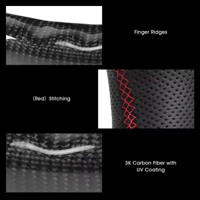 Volante VW Golf 7  GTI  MK7 2015-2017 Com Display Fibra de Carbono