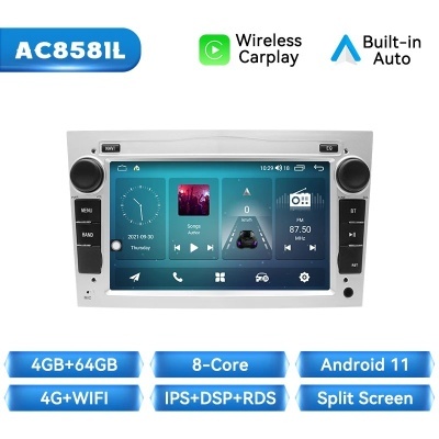 Radio Opel Astra, Android 12 Car Autoradio, 7 "Stereo RDS, H, G, J, Antara, Vectra C, B, Vivaro, Corsa C, D, Zafira B, 8 GB, 128 GB
