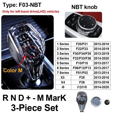 Conjunto de 4 peças de cristal Botão de mudança de marcha Botão de volume para BMW X5 G05 X6 G06 G07 X5 E70 E71 X3 G01 G08 G14 G15 G20 G22 G30 6GT G32 X5 F15 F16 F10 F18 F30 F20