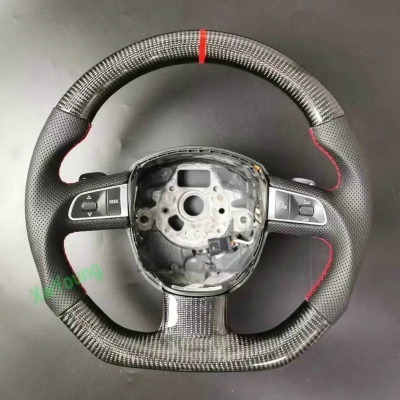 Volante  Audi A3, 8P, A4, B7, A5, 8T, 8F, A6, C6, Q5, 8R, Q7, 4L Fibra de Carbono