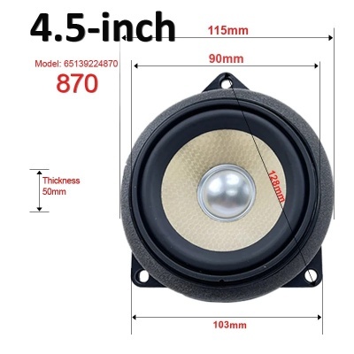Alto-falante médio do painel da porta, alto-falantes de áudio para BMW E81, E82, E87, E88, E90, E91, E92, E93, F10, E60,F11, M5, F90, X1, E84, 3, 5, série X1, 4,5"