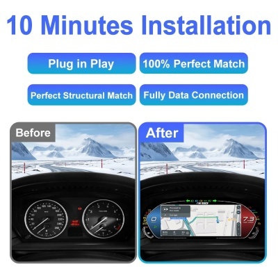 Quadrante BMW E60 E61 E63 E64  Novo Modelo Novidade 2025 !! Com CarPlay