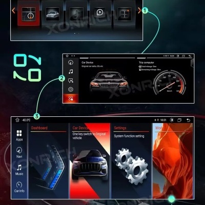 Radio BMW  x5 e70 x6 e71   1920*720p 12.3 Polegada 6gb 128gb QUALIDADE!!  android 12 ccc cic sistema ips navegação 4g lte gps