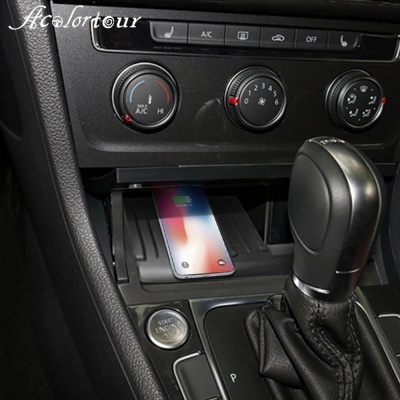 Carregador Telemovel Para Consola Central Sem Fio para Volkswagen golf 7, mk7, 2015, 2018