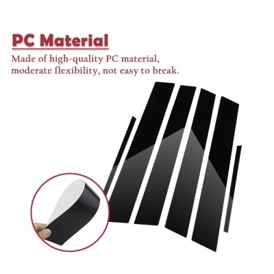 Guarnição Tampa BC Colunas Adesivos, Pilar, BMW Série 5 E60 E61 Sedan 04-10, 6pcs Guarnição Tampa BC Colunas Adesivos, Pilar, BMW Série 5 E60 E61 Sedan 04-10, 6pcs