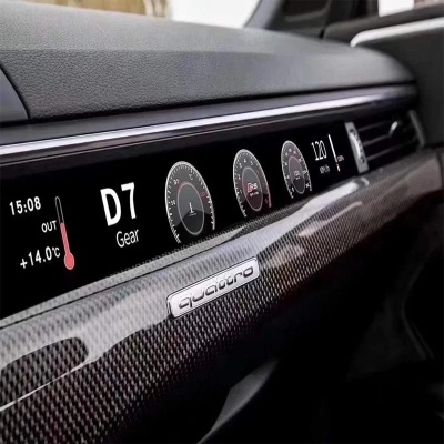 Co-piloto Indicador LCD Audi A4 A5 S4 S5 RS4 RS5 2017-2022  Co-piloto Modificações interiores Instrumentação de condução virtual