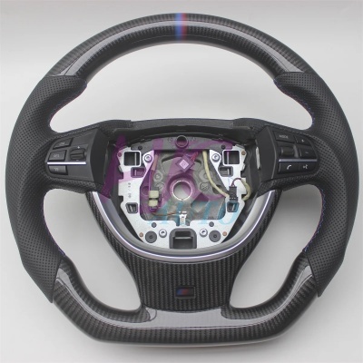Volante BMW F10 F11 F07 F18 F06 F12 F13 F01 F02 F03 F04, 5 6 7 séries Fibra de Carbono