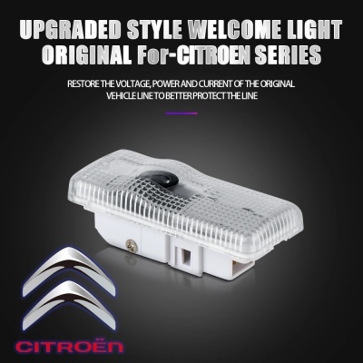 Iluminação Porta  Boas Vindas Portas Citroen, Xsara, expedição III, Saxo, Picasso C4, C4L, C3, C5, X7, C2, C6, 2pcs