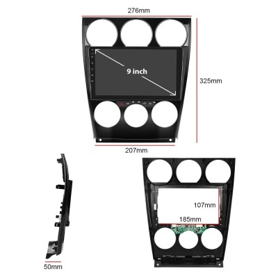 Radio  Mazda 6 2004-2015 Completo com Painel/Armação