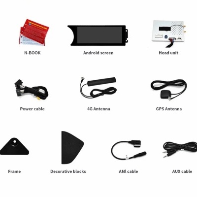 Radio  Mercedes C Class W204 2011-2014 Multimídia Navegação GPS Sem Fio Carplay RDS WIFI 4G QLED