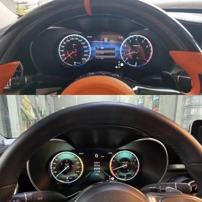 Quadrante Mercedes-Benz C GLC W205 2015-2018 Painel Digital LCD para , Cluster do Instrumento, Cockpit, Velocímetro