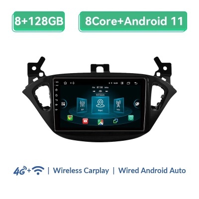Radio Opel Corsa 2015-2019, Opel Adam 2013-2016   Android 12, GPS, rádio IPS, Wi-Fi, 128GB, 4G, Novidade Ultimo Modelo