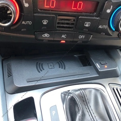 Carregador Telemovel Para Consola Central Sem Fio para AUDI  A6, C7, A7, RS6, A4, B8, Allroad, A5, Q5, S5, RS5, 15W