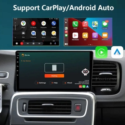 Radio Volvo S60 V60 2011-2013 Navegação GPS Sem Fio Carplay RDS WIFI 4G QLED