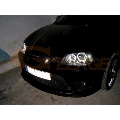 Angel Eyes LED Halo Rings Kit Para Seat ibiza 6l cordoba facelift 2006 2007 2008  ultra brilhante ccfl
