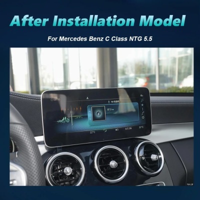 Radio Mercedes Benz Classe C, W205, GLC, X253, 2019-2023 Multimídia Navegação GPS Sem Fio Carplay RDS WIFI 4G QLED