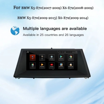 Radio Android BMW X5 E70 X6 E71  CCC ou Cic Novo Modelo 2025 Topo de Gama