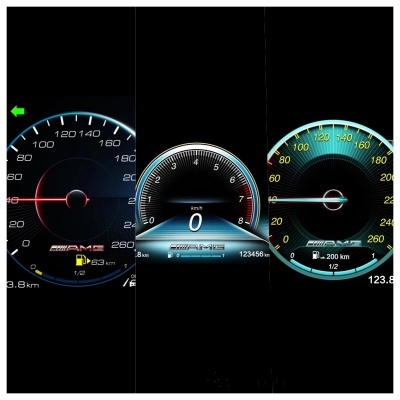 Quadrante Mercedes-Benz C GLC W205 2015-2018 Painel Digital LCD para , Cluster do Instrumento, Cockpit, Velocímetro