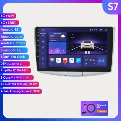 Radio VW, Passat, B7, CC, 2010-2015 Volkswagen, Carplay, Autoradio, 2Din, navegação, GPS, unidade principal, RDS, 4G-LTE