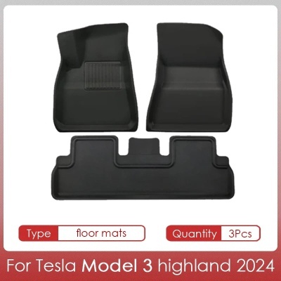 Tapetes impermeáveis Tesla Modelo 3 2024 Qualidade Premium!